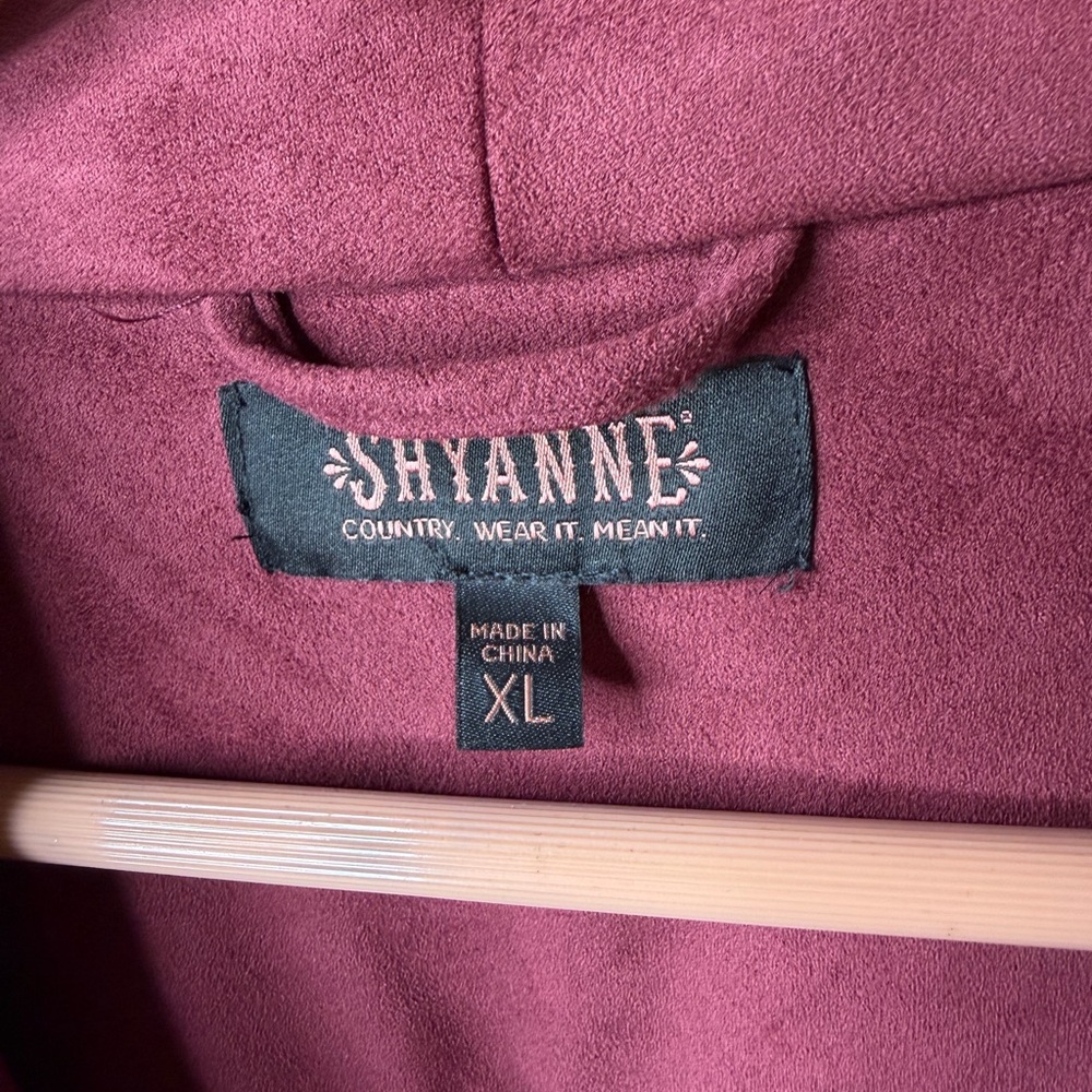 Shyanne Deep Burgundy Women's Blazer - Picture 3 of 6